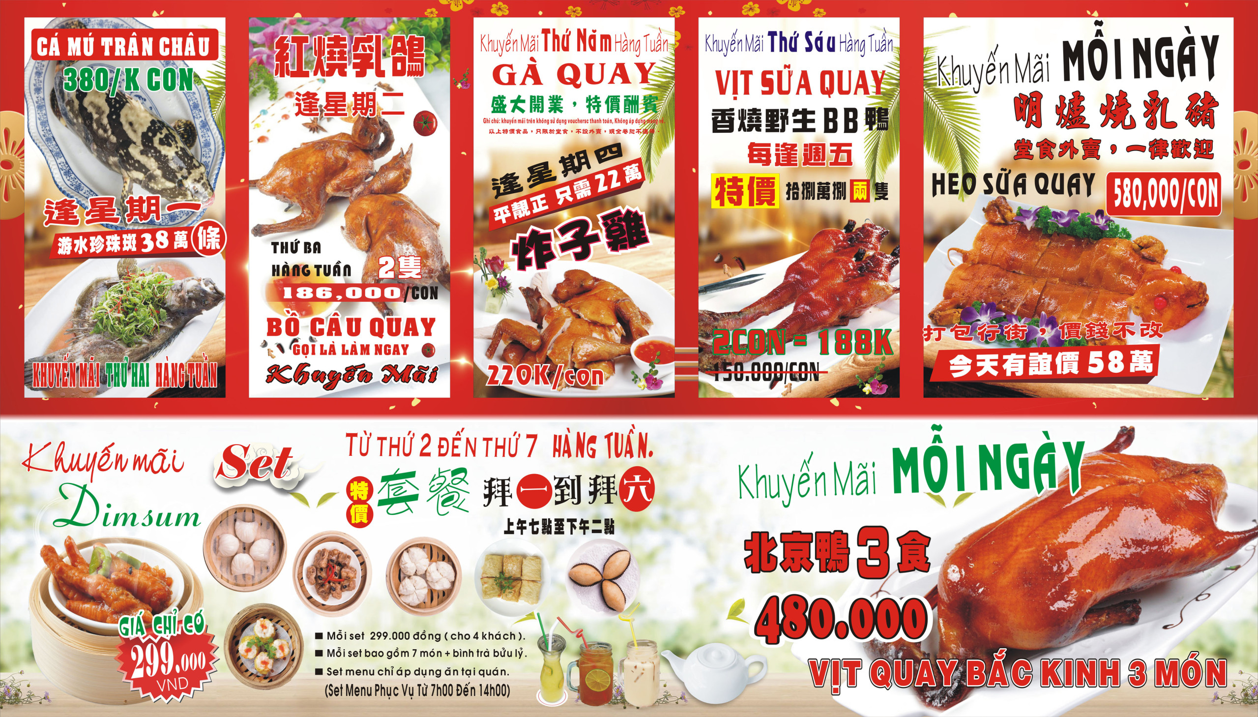 (HCM) Những nhà hàng Dimsum giá rẻ ngon nhất Sài Gòn